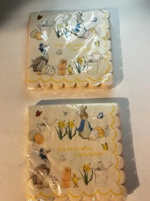 2 Packs Beatrix Potter Peter Rabbit Hop Little Rabbit Paper Napkins(20x2) - Image 1 of 4