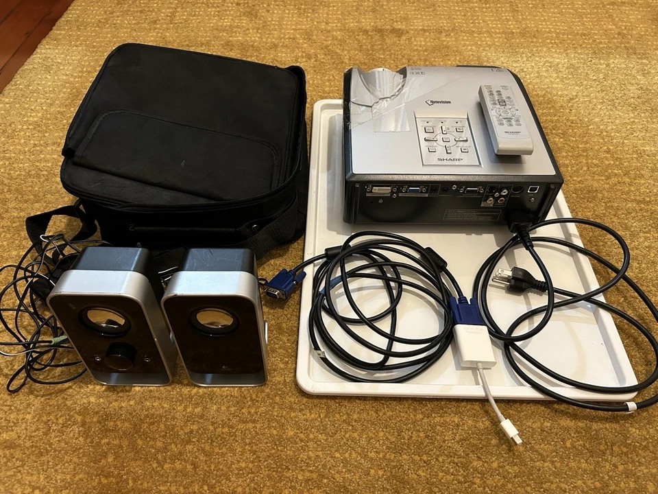 Sharp Brand Projector For Display On Screen/Wall, Older Model But Still Works - Image 1 of 4