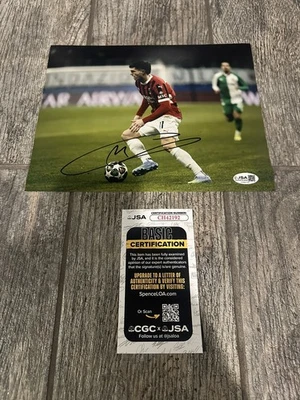 CHRISTIAN PULISIC SIGNED AC MILAN 8X10 PHOTO JSA COA USA AUTOGRAPHED 2 - Image 1 of 2