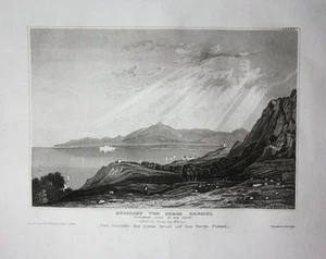 Karmel Carmel Israel Holy Land Berg mountain Stahlstich engraving 1850 - Bild 1 von 1