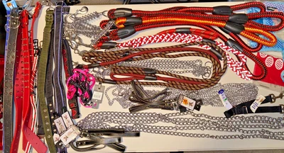 Chain Dog Leather & Leather PU Spike Collar Lot! 53 Pieces BRAND NEW LS917 - Image 1 of 4