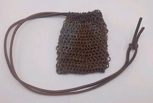 Vintage Handmade Medieval/Renaissance Metal Chain Mail Carry All Pouch/Purse - Picture 1 of 10