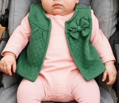 New JUST ONE YOU Newborn Girl Hoodie Jacket Vest Long-sleeve Bodysuit Bundle - Image 1 of 4