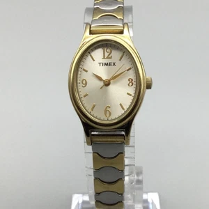 Timex Cavatina Damenuhr 21 mm bicolor gold silber Erweiterungsband neue Batterie - Bild 1 von 15