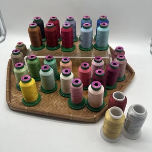 Isacord Embroidery Thread 100% Polyester 1000m Made in Germany Mixed Lot of 27 - Picture 1 of 11