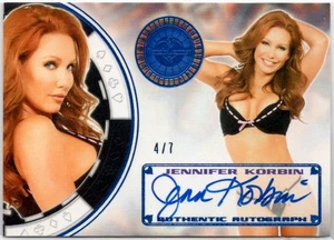 2014 Benchwarmer Vegas Baby Jennifer Korbin Autograph Card /7 - Picture 1 of 1