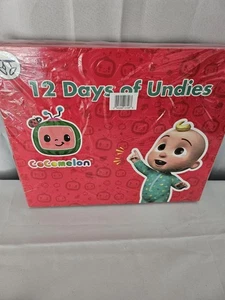 Cocomelon Boys  100% Cotton 12 Days Of Undies, 12 Pack Briefs Size 5T -  New - Picture 1 of 3