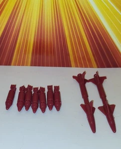 Vintage GI JOE Condor Z25 Bombs Missile Parts Lot A Real American Hero 80s - Picture 1 of 4