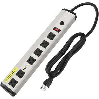 CCCEI Heavy Duty Power Strip Surge Protector 20 Amp, High Amp Industrial Shop Ga - Image 1 of 4