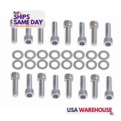 Mr Gasket 957G, Juego de 16 Pernos de Admisión Chevy Bb Acero Zinc Piezas de Rendimiento Foto 1 de 4