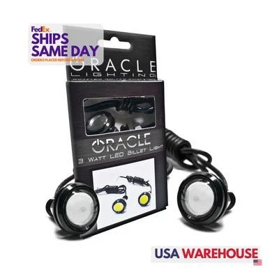 Oracle Lighting 5410-003, 2 Pack Black Aluminum Led Sin Fits gle Color Rock Ligh - Image 1 of 4