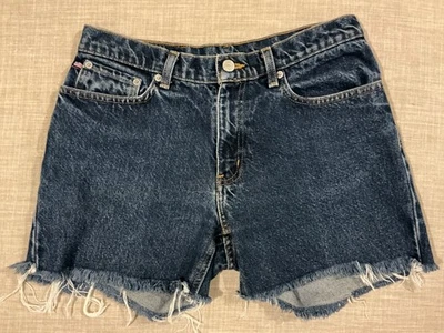 Pantalones Cortos Polo Ralph Lauren Para Mujer Corte Azul Medio Lavado a Piedra Denim Talla 6 X 29 Foto 1 de 4
