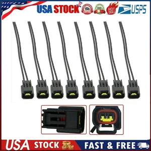 8Pc Ignition Coil Connector Plug Harness For Ford 4.6L 5.4L 6.8L Lincoln Mazda 6 - Picture 1 of 12