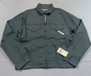 Levi’s 998 Men’s Denim Trucker Jacket Zip Up Black Size L - All Tags - Picture 1 of 6