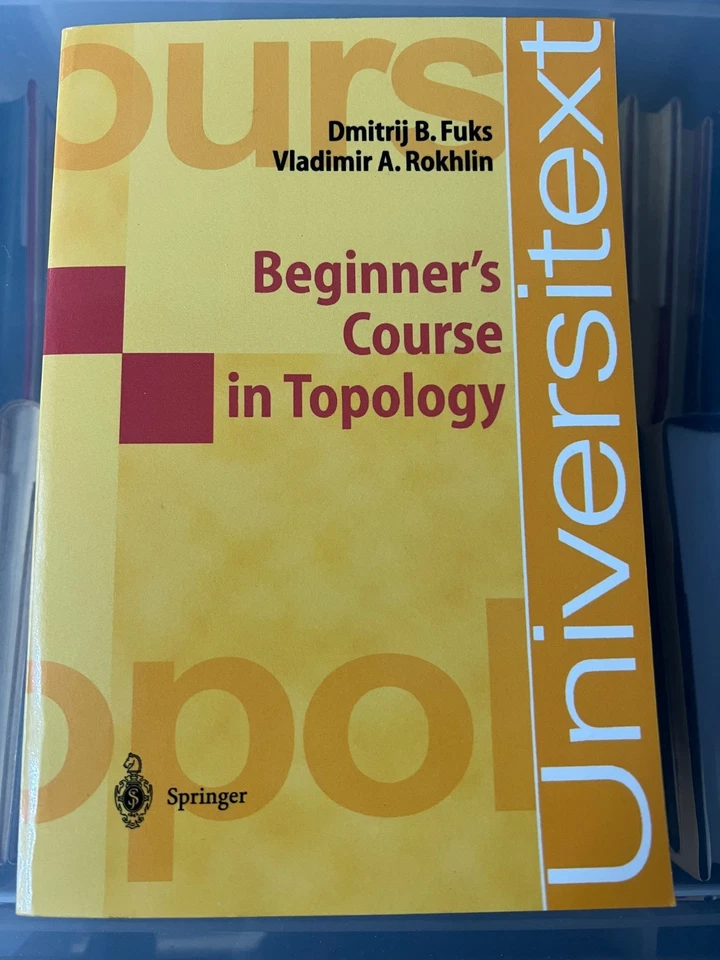 BEGINNER'S COURSE IN TOPOLOGY - FUKS & ROKHLIN - NEW PAPERBACK - SPRINGER - Image 1 of 1