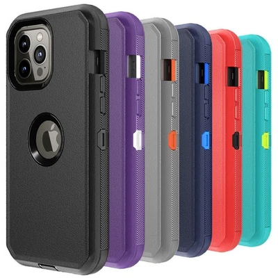 Case Heavy Duty Shockproof Cover For iPhone 16 15 Pro Max 16 Pro 14 13 12 XS Max - Image 1 of 4