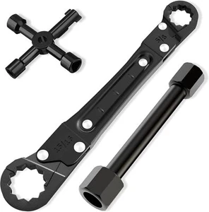 Plumbing Tools, Angle Stop Wrench Angle-On Wrench kit, plumbers wrench Angle Sto - Picture 1 of 8