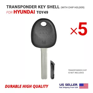 5x NUEVO transpondedor de repuesto llave carcasa para Hyundai TOY49 - Imagen 1 de 2