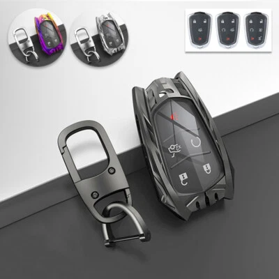 Funda protectora de metal para llavero de coche para Cadillac SRX ATS CTS XTS XT4 XTS Foto 1 de 4