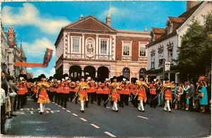 Postcard Vintage Guards Band Windsor Castle London England Posted 1972 Chrome - Picture 1 of 2