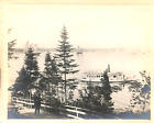 Boothbay Harbor From Mouse Island Steamship  5 X 4" Photograph One Of A Kind?