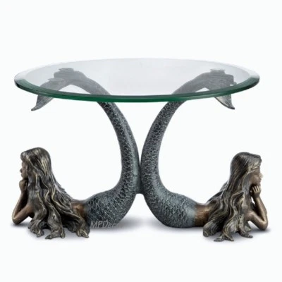 Mesa Sirena Dúo Servidor Candelabro Centro de Mesa Escultura ~ SPI Home 34736 Foto 1 de 4