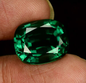10.45 Ct AAA Natural Rare Green Colambian Emerald GIE Cut Loose Gemstone