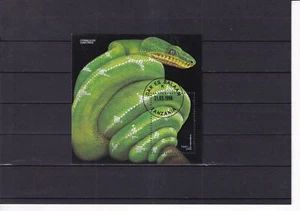 SA31g Tanzania 1996 Snake used minisheet - Picture 1 of 1