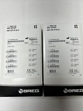 2 Breg Neoprene Knee Support-Open Patella and Back XS Extra Small Black Lot Pair