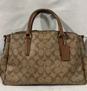 Near Mint COACH Handbag F29434 Signature No Strap - Picture 1 of 7