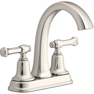 Grifo de arco alto de níquel pulido vibrante Kohler Florez con drenaje R27818-4D-SN - Imagen 1 de 5