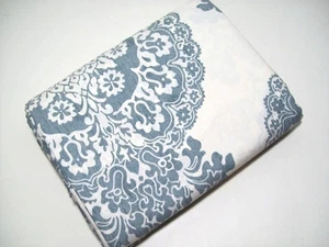 Pottery Barn graublau Lucianna Medaillon Baumwolle Full Queen Bettbezug neu - Bild 1 von 4