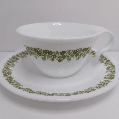 Taza y platillo vintage Corelle Crazy Daisy Spring Blossom  Foto 1 de 4