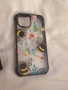 🐝 CASETIFY Ultra Impact Case for iPhone 14 - Nawara Studio Honey Bee Flowers - Picture 1 of 9