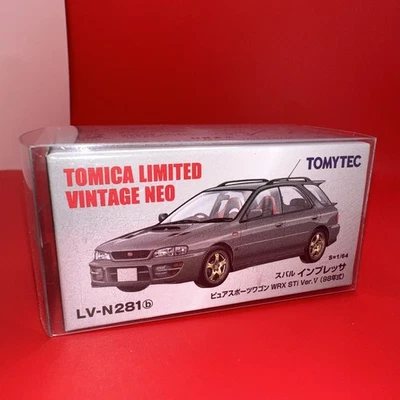 Tomytec Tomica LV-N281b Subaru Impreza Pure Sports Wagon WRX STi 1/64 de Japón Foto 1 de 4