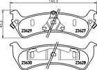 Rear Brake Pads Set For Ford Australia Ford Usa Jeep