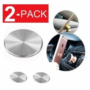 2-Pack Metal Plate Adhesive Sticker Replace For Magnetic Car Mount Phone Holder