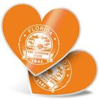 2 x Heart Stickers 7.5 cm - Florida USA The Sunshine State Miami  #5549
