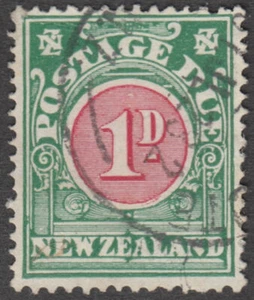 New Zealand: NZ SG D24 1d Postage Due, p14x15 No wm, 31JL-23 h/mesh VF Used - Picture 1 of 1