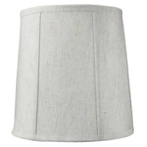 14x16x17 Tall Drum Lampshade Textured Oatmeal Fabric, Large Softback Cylinder - Picture 1 of 6