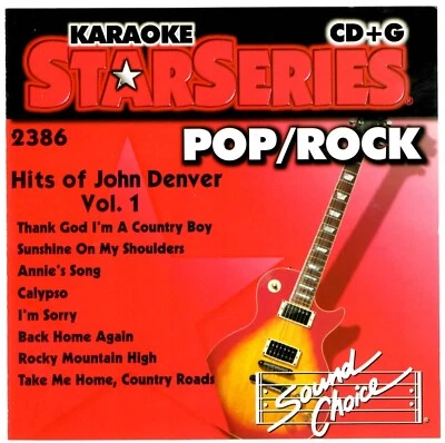 SOUND CHOICE STAR KARAOKE cdg CD+G - SCx2386 - HARD TO FIND - 8+8 JOHN DENVER - Image 1 of 2