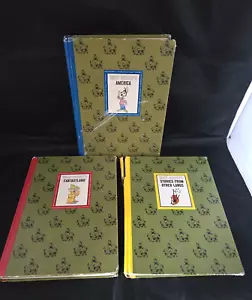 3 Vintage THE WONDERFUL WORLDS OF WALT DISNEY 1965 Golden Press HC SET! - Picture 1 of 21