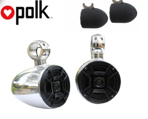 Angle Free Mount Polk DB652 300Watt Wakeboard Speakers W Free Neoprene Cover - Picture 1 of 5