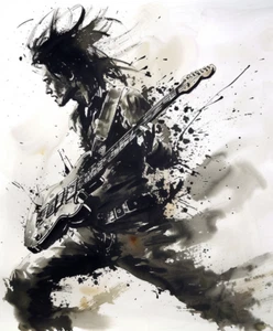 Stampa artistica LEAN INTO SOUND di alta qualità disponibile. MUSICA ROCK AD ALTO VOLUME 8X10" o 11X17" - Foto 1 di 1