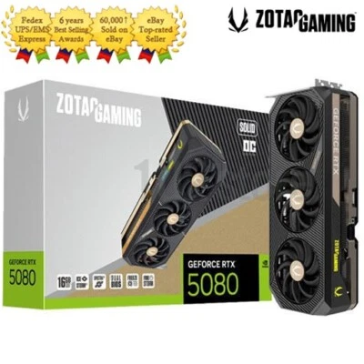 ZOTAC GAMING GeForce RTX 5080 SOLID OC D7 16GB Gaming Graphics Card - Image 1 of 4