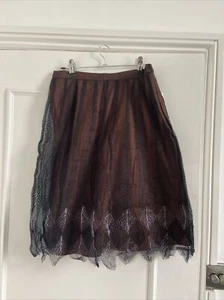 French Connection Burgundy Skirt Size S - Picture 1 of 5
