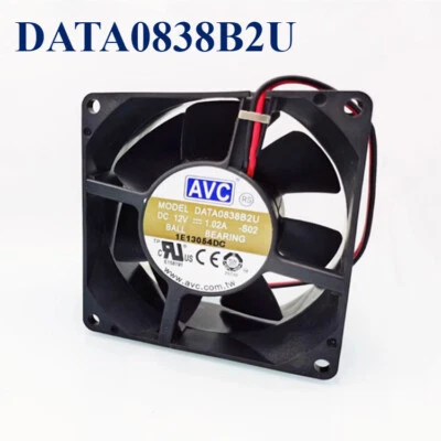 1PCS AVC DATA0838B2U High speed Cooling Fan 80*80*38MM 8CM DC12V 1.02A 9.6W 2Pin - Image 1 of 4