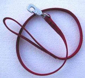 1" Wide double Ply Nylon Leash RED 4 feet Long Heavy Duty Swivel Snap - Picture 1 of 1