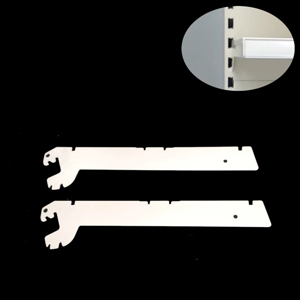 RK0302= 4x Konsolen Paar T30 jw von Tegometall Fachboden Tego Wandregal Gondel