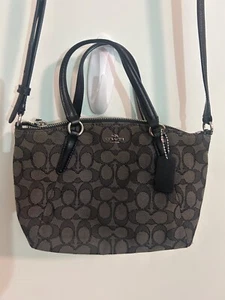 COACH F57830 Handbag Signature 2WAY Canvas - Picture 1 of 14
